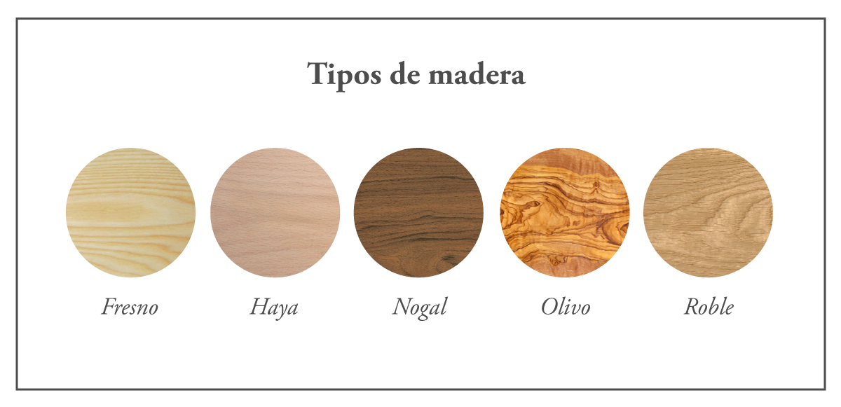 madera-fresno-haya-nogal-olivo-roble