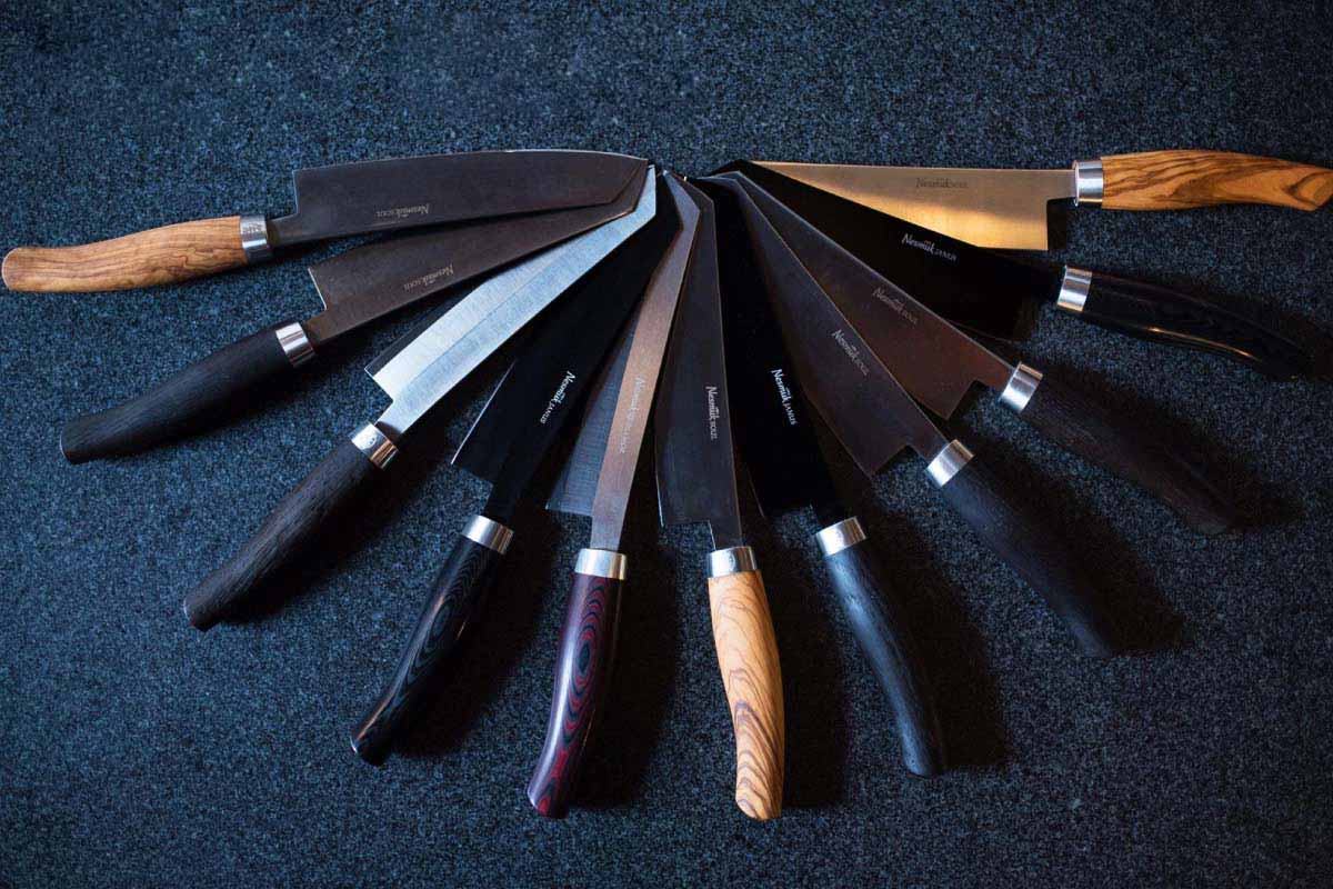 assortment of german knives nesmuk
