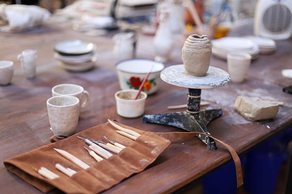 taller ceramica handmade mesa profesional